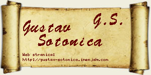 Gustav Sotonica vizit kartica